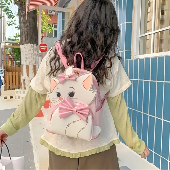 Disney Marie Cat Retro Double Backpack - Picture 2 of 3